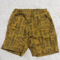 BREEZE英字総柄 パンツ イエロー 80cm ベビー ハーフパンツのサムネイル