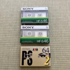 カセットテープ 未使用 SONY HF-S46 & AXIA PS-2のサムネイル