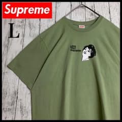 希少デザイン・即完売Lサイズ】シュプリーム☆センターロゴ入りTシャツ 