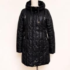 EPOCA ロングダウンコート 黒 L 上品シルエット フード収納 - メルカリ