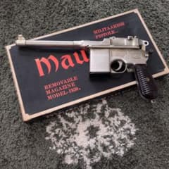 SMGマーク付】金属製モデルガン ハドソン製 モーゼル1900 箱つき