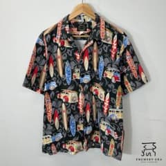 Hawaiian Reserve アロハシャツ サーフ 車 ギター 総柄のサムネイル