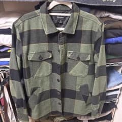 Brixton チェック柄 シャツジャケット グリーン Sのサムネイル