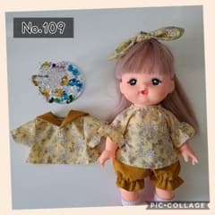 ☆★109★ハンドメイド★メルちゃんの洋服+ヘアバンド★☆のサムネイル