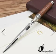 【新品・未使用】KC DESIGN ペーパーナイフ リーブス　専用ボックス入りのサムネイル