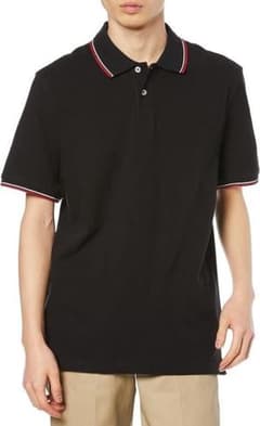 ポロシャツ コットンピケ スリムフィット メンズ　黒　Мサイズ メンズ ポロシャツ コットンピケ スリムフィット 黒 Мサイズ - メルカリ