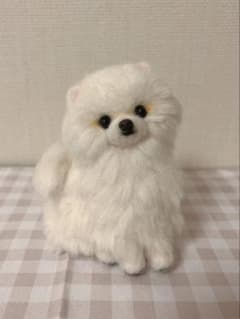 羊毛フェルト ポメラニアン 置物 ハンドメイド ぬいぐるみのサムネイル