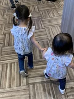 花柄 フリル袖 チュニックのサムネイル