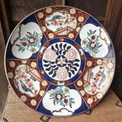 金彩染錦 古伊万里 Gold imari 大皿 約36.3cm 金彩染錦 古伊万里 Gold imari 大皿 約36.3cm | Mercari