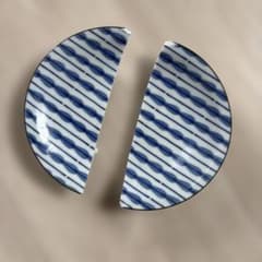 【萩窯】和食器 染付 小皿 金継ぎ用のサムネイル