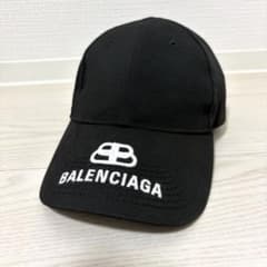 ✨超美品✨BALENCIAGA キャップ L59 BBロゴ マジックテープ 黒 - メルカリ