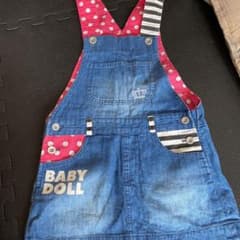 デニム ジャンパースカート サロペットのサムネイル