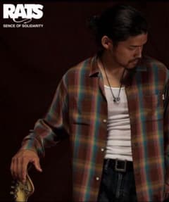 RATS RAYON CHECK SHIRT（オープンカラーシャツ） XLのサムネイル