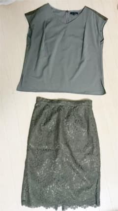 ！Nonon様専用！ノースリーブ・膝丈スカート　セットアップのサムネイル