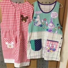 くまのがっこう ムーミン エプロンのサムネイル