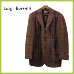 Luigi Borrelli ウールジャケット 46 チェック イタリア製 - メルカリ
