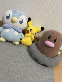 ポッチャマ ピカチュウ モグリュー ぬいぐるみセットのサムネイル