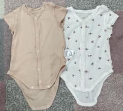 ベビー肌着 ロンパース 2枚セット 60cmのサムネイル