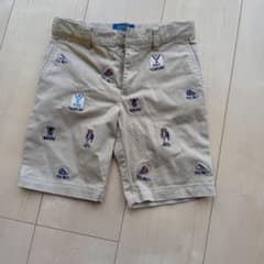 Polo Ralph Lauren 総柄刺繍 ハーフパンツ ベージュ 5のサムネイル