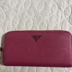 PRADA ピンク サフィアーノレザー 長財布のサムネイル
