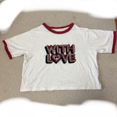 GRL WITH LOVE 刺繍 リンガーTシャツのサムネイル
