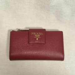 PRADA プラダ サフィアーノ レザー 財布 レッド 赤 - メルカリ
