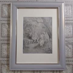 ギュスターヴ ドレ　木口木版『天使ラファエルとの会議』1800年代後半制作 ギュスターヴ ドレ 木口木版『天使ラファエルとの会議』1800年代後半