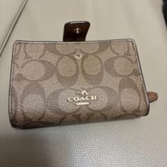 COACH 二つ折り財布 ブラウン