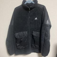 adidas フリースジャケット L 黒のサムネイル