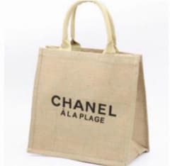 CHANEL ノベルティ リネン素材 トートバッグ ジュート素材 エコバッグ