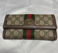 【お値下げ】GUCCI オフィディア GGコンチネンタルウォレット長財布　訳ありのサムネイル