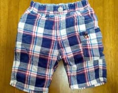 ③ハーフパンツ　ダブルビー　チェック　90のサムネイル