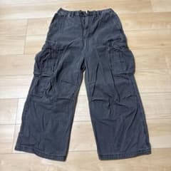 メンズ カーゴパンツ ブラックのサムネイル