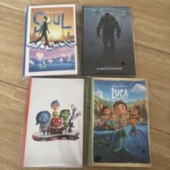 Disney Pixar 캐릭터 엽서 4장 세트