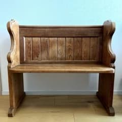 アンティーク家具 チャーチベンチ チャーチチェア 教会椅子