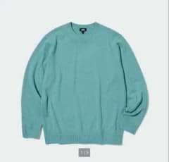 ゴロゴロ様専用　ユニクロ　カシミアクルーネック　XLのサムネイル
