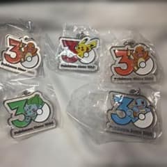 断*中様 ポケモン 30周年 メタルチャーム 5種セットのサムネイル