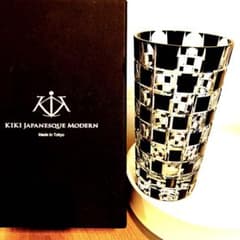 KIKI  木本硝子　タンブラー　市松模様のサムネイル