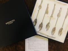 新品未使用　スプーン　5本セット　ミキモト　MIKIMOTO　パール付き　楽器のサムネイル