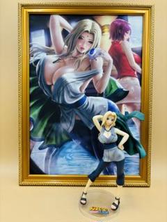 NARUTO、ナルト、綱手、フィギュア、キャンパスポスター、額縁(金ケシ) m89783389228_1.jpg?1723566295