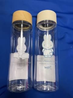新品未使用　ミッフィ　クリアボトル　2色セットのサムネイル