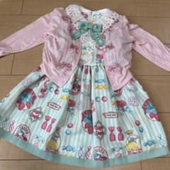 110半袖ワンピース カーディガン セット シャーリーテンプル - メルカリ