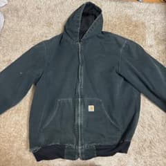 Carhartt アクティブジャケット ブラック グリーンのサムネイル