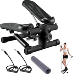 Stepper with handle, quiet, exercise equipment.