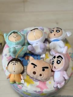 クレヨンしんちゃん ぬいぐるみ マスコット 6点セットのサムネイル
