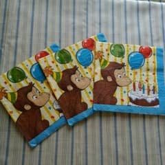 おさるのジョージ　ペーパーナプキン3枚セットのサムネイル