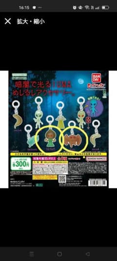 暗闇で光る！UMAめじるしアクセサリー　２点セットのサムネイル