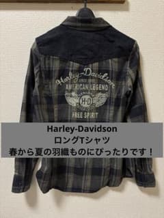 Harley-Davidson チェック柄長袖シャツ　Sサイズのサムネイル