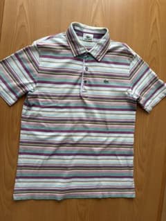LACOSTE マルチボーダー ポロシャツ サイズ3のサムネイル