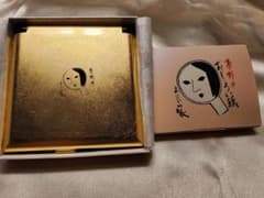 よーじや 金箔コンパクトミラー(新品未使用)とおしろい紙(桃花色/ピンク)のサムネイル